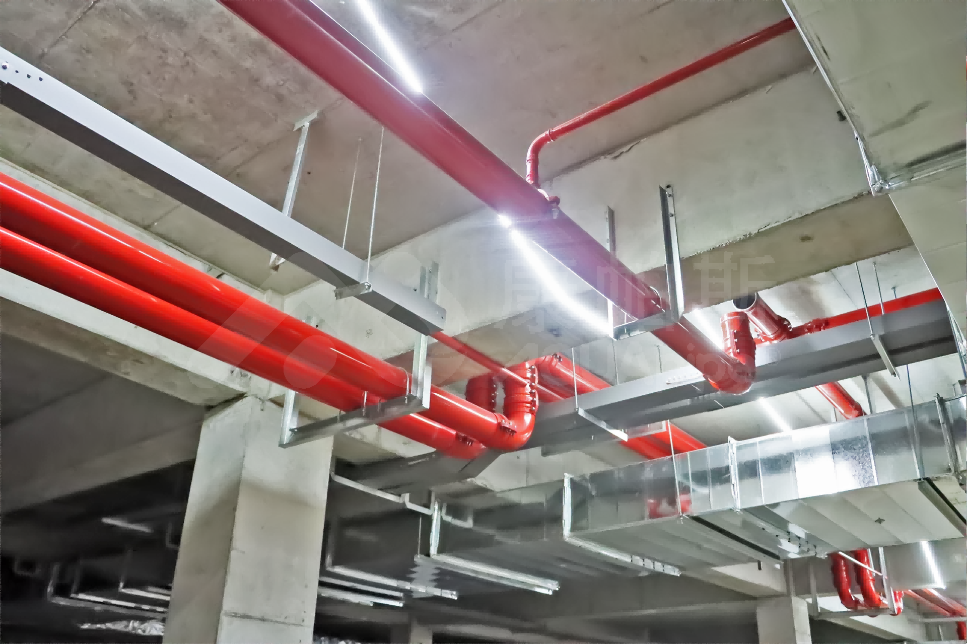 卡压式消防管路项目案例_鸿运国际