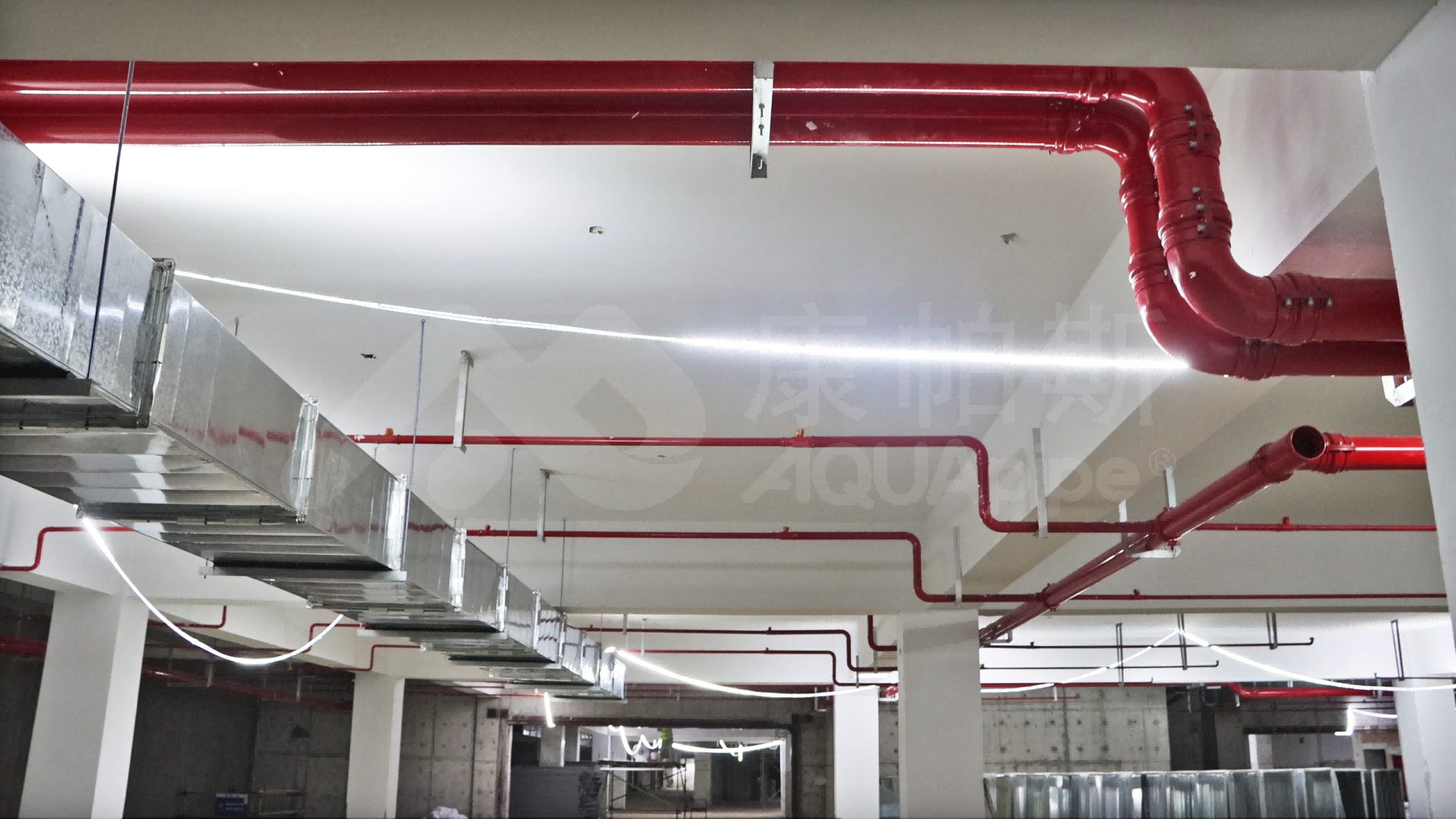 卡压式碳钢消防管路项目案例_鸿运国际